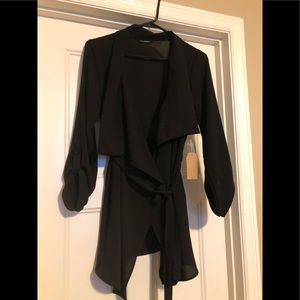 Black Waterfall Cardigan